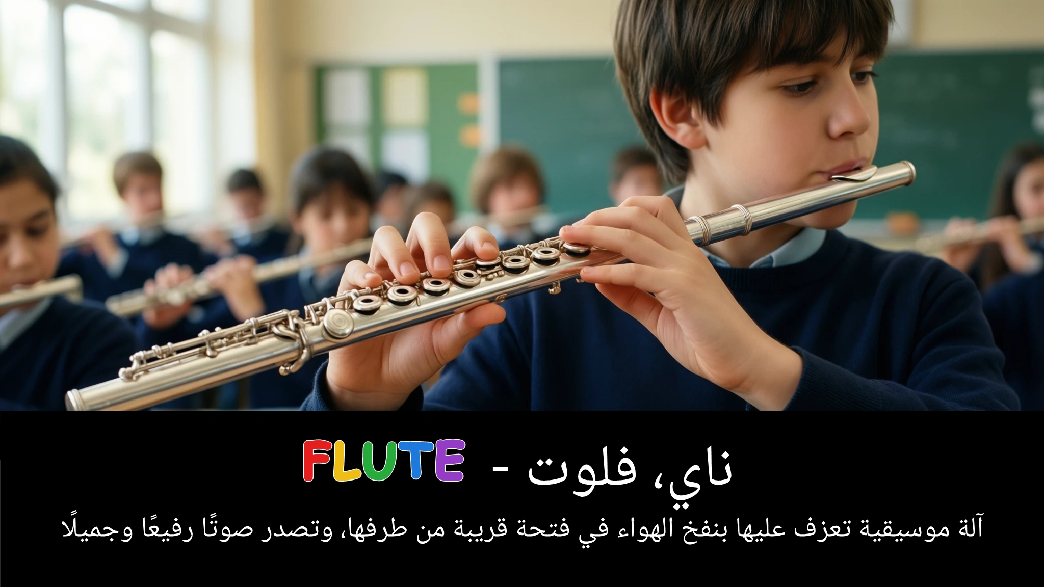 Arabic Illustration for flute